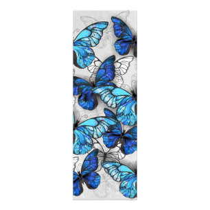 Impression Photo Composition des White and Blue Butterflies