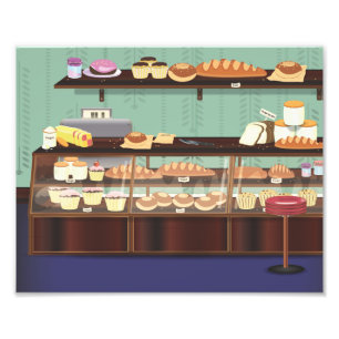 Impression Photo Comptoir de Boulangerie-Pâtisserie