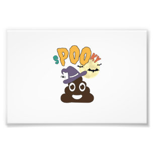Impression Photo Conception de caca effrayant Halloween humour de s
