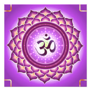 Impression Photo Conception de motif de chakra de la couronne