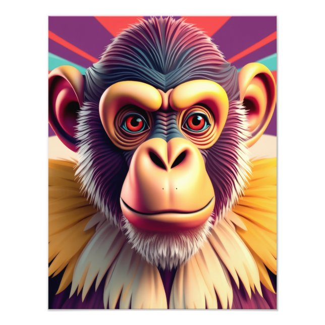 Impression Photo Conception de singe (Devant)