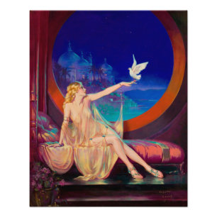 Impression Photo Concubine de Sultana le sultan arabe 1925