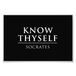 Impression Photo Connaissez Thyself - Socrates
