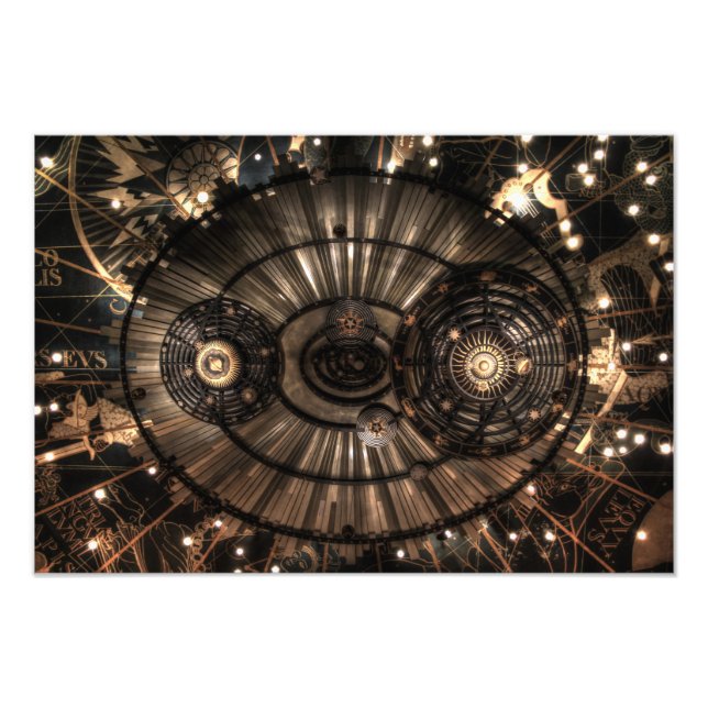 Impression Photo Constellations Zodiac mécanique Steampunk (Devant)