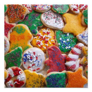 Impression Photo Cookies de Noël Je Cuisine de vacances colorée