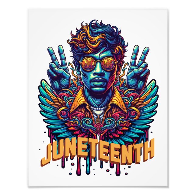 Impression Photo Cool Juneteenth Black History Month Angel Freedom  (Devant)