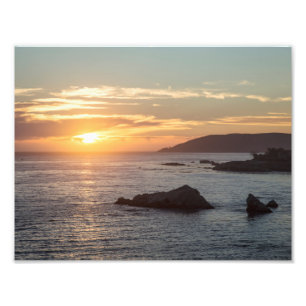 Impression Photo Copie de coucher du soleil de plage de Pismo