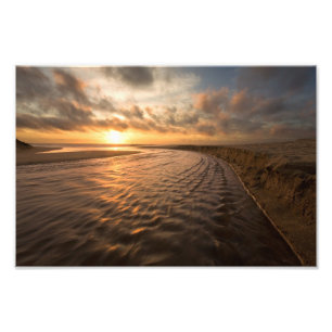 Impression Photo Copie de coucher du soleil de plage : Plage de