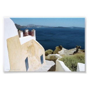 Impression Photo Copie grecque de santorini d'île