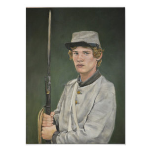 Impression Photo Copie rebelle d'art de portrait de guerre civile