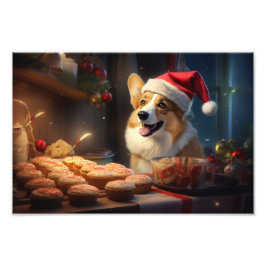Impression Photo Corgi Christmas Cookies Festive Holiday