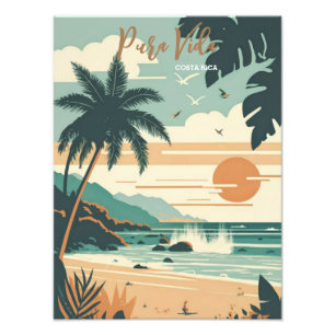 Impression Photo Costa Rica Beach Pura Vida