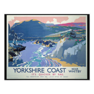 Impression Photo Côte du Yorkshire par Whitby England