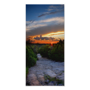 Impression Photo Couché de soleil de Hill of Life - Barton Creek -