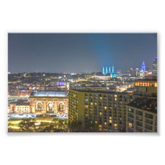 Impression Photo Coucher de Kansas City, Missouri, la nuit