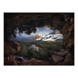 Impression Photo Coucher de soleil de Barton Creek - Austin, Texas