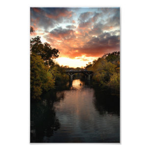 Impression Photo Coucher de soleil de Barton Creek - Austin Texas
