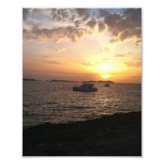 Impression Photo Coucher de soleil d'Ibiza