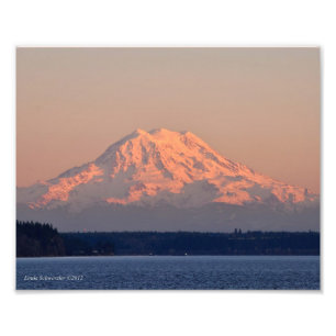 Impression Photo Coucher de soleil Rainier 8X10
