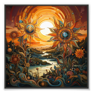 Impression Photo Coucher du soleil