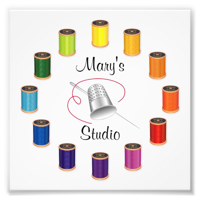 Impression Photo Coudre le tonifiant, l'aiguille et les fils (Devant)