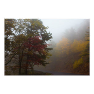 Impression Photo Couleurs Foggy Fall sur Skyline Drive, Virginie