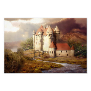 Impression Photo Courte médiévale du château