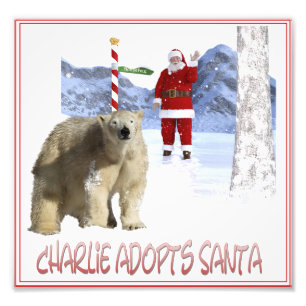 Impression Photo Couverture de Charlie adopte le Père Noël