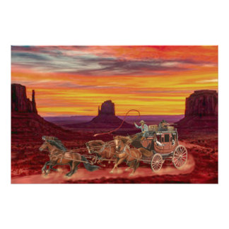 IMPRESSION PHOTO COWBOYS DE STAGECOACH