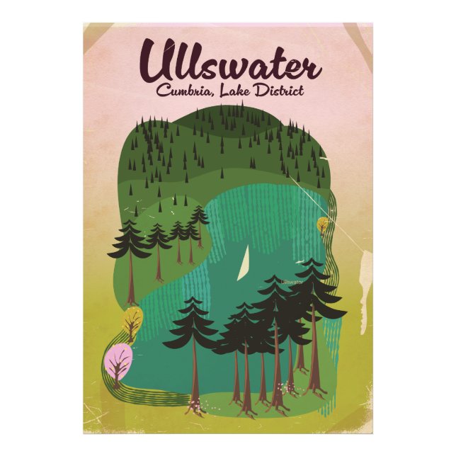 Impression Photo Crater lake Canada Affiche de voyage (Devant)