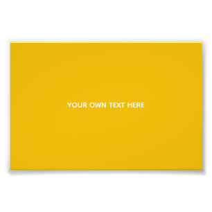 Impression Photo Créez Votre Propre Conception Personnalisée Jaune
