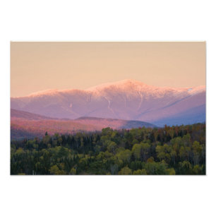 Impression Photo Crépuscule et mont Washington dans le