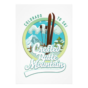 Impression Photo Crested Butte Mountain Colorado logo Ski