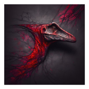 Impression Photo Crimson Fossil Ouapproché - génie de l'IA