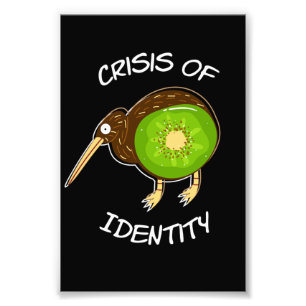 Impression Photo Crise D'Identité Fruit D'Oiseau Kiwi