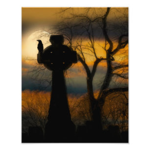 Impression Photo Crow On All Hollow's Eve