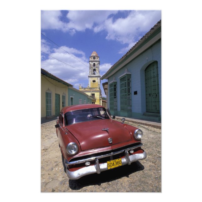 Impression Photo Cuba, ancien village colonial de Trinidad. (Devant)