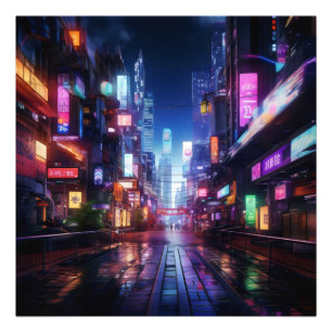 Impression Photo Cyberpunk City Night