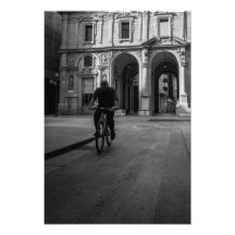 Cycliste de l'allée gothique