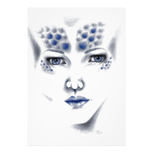 Impression Photo Dame Alienne Miss Univers Sci-fi Fantastique Horre