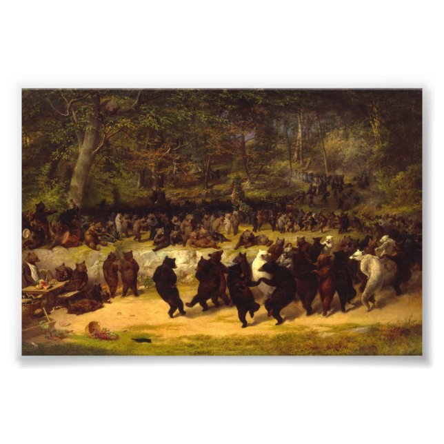 Impression Photo Danse de l'ours par William Holbrook Beard (Devant)