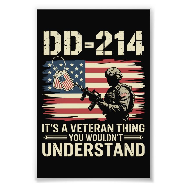 Impression Photo DD-214 Its A Veteran Thing You Wouldn't Understand (Devant)