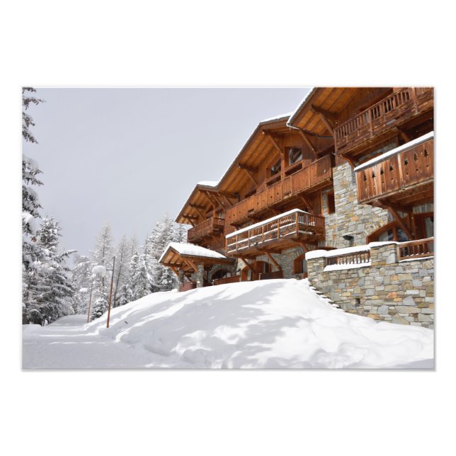 Impression photo de chalet de station de ski (Devant)