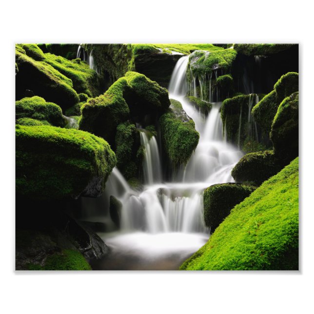 Impression photo de scène de cascade (Devant)