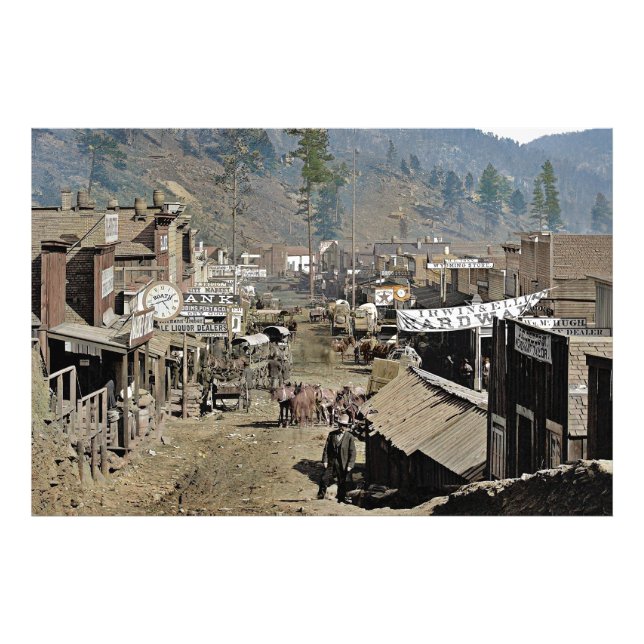 Impression Photo DEADWOOD vu par Wild Bill Hickok 1876 (Devant)