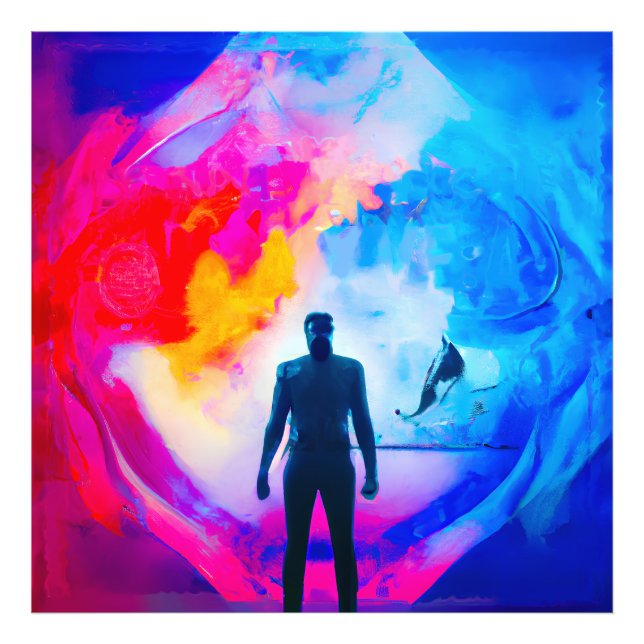 Impression Photo Debout dans les couleurs (Devant)