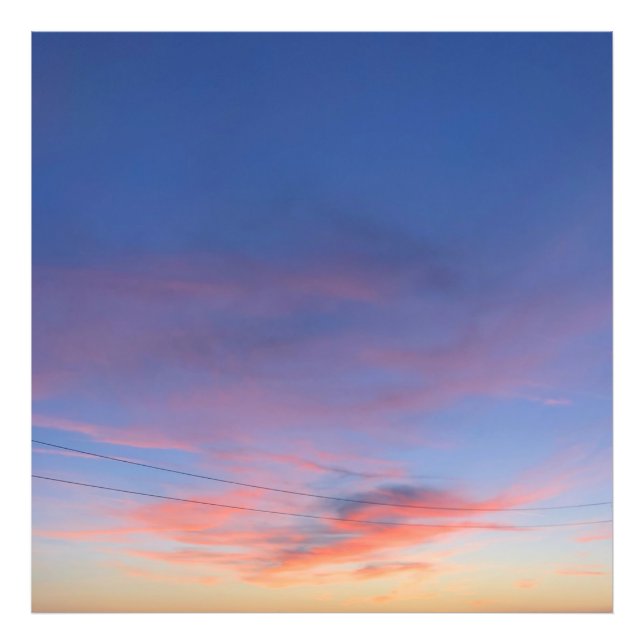 Impression Photo Décor esthétique Coucher du soleil Élargissement d (Devant)