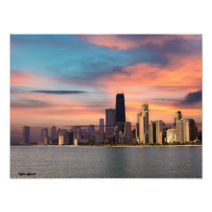 Impression Photo Deep Sunset Chicago