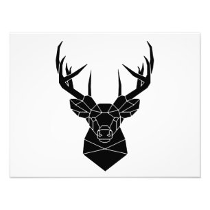 Impression Photo Deer Head Fichier Ai Géométrique Deer Silhouette S