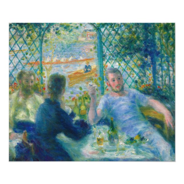 Impression Photo Déjeuner au Restaurant Fournaise par Renoir (Devant)